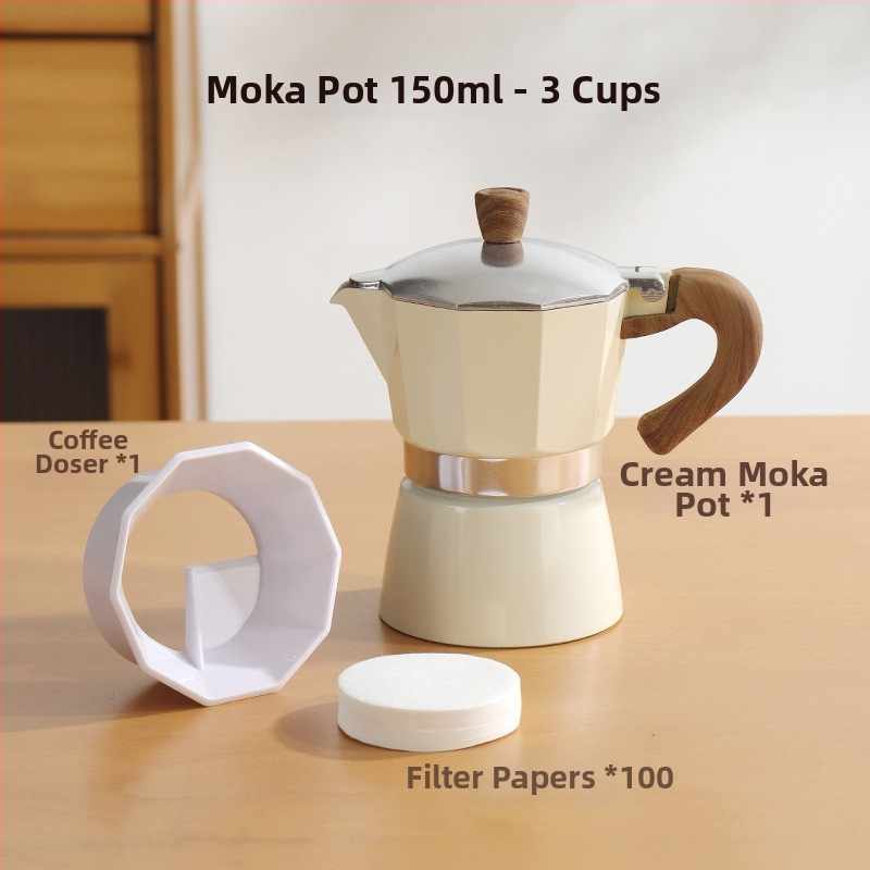 Talianska moka kanvička pre domáce použitie, hliníková zliatina, séria Moka pot, extrakcia kávy, tlač loga k dispozícii