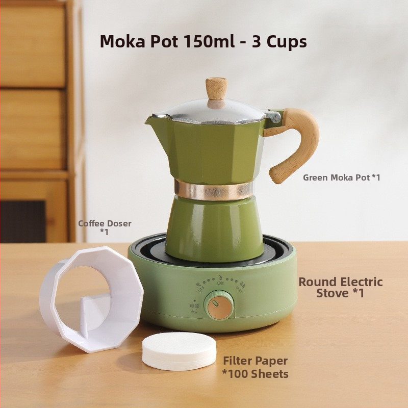 Talianska moka kanvička pre domáce použitie, hliníková zliatina, séria Moka pot, extrakcia kávy, tlač loga k dispozícii