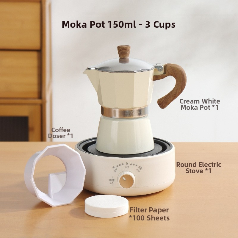 Talianska moka kanvička pre domáce použitie, hliníková zliatina, séria Moka pot, extrakcia kávy, tlač loga k dispozícii