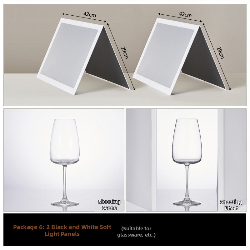Sulankstoma šviesos difuzijos plokštė papuošalų fotografavimui su atspindinčiu ekranu – studijos rekvizitas