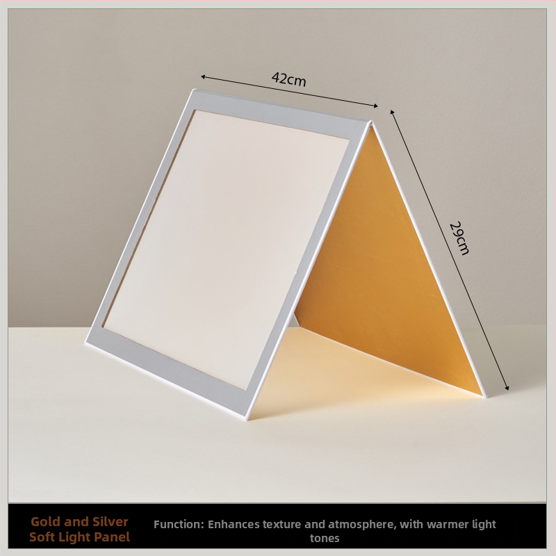 Sulankstoma šviesos difuzijos plokštė papuošalų fotografavimui su atspindinčiu ekranu – studijos rekvizitas