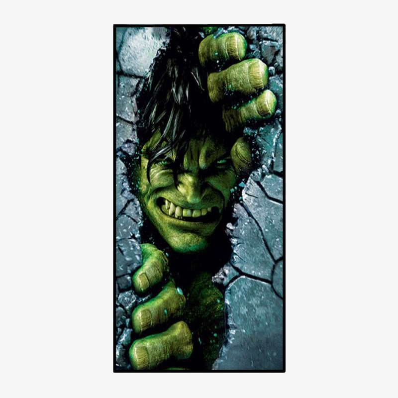 Плажна кърпа със супергерой мотив, квадратна форма, микрофибър двустранен велур, 200-299 g, 90% полиестер, 40s прежда, шевове и печат, персонализирана обработка