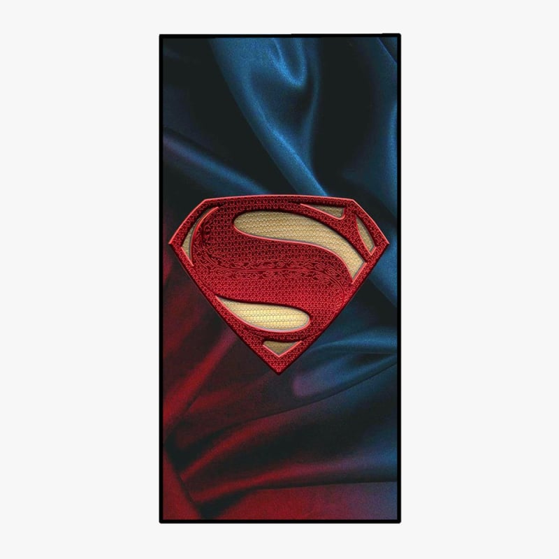 Плажна кърпа със супергерой мотив, квадратна форма, микрофибър двустранен велур, 200-299 g, 90% полиестер, 40s прежда, шевове и печат, персонализирана обработка