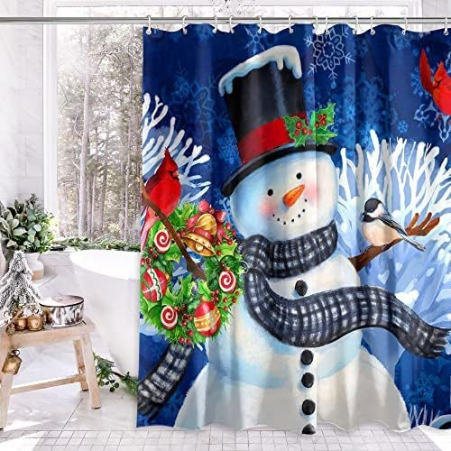 Sprchový záves s vianočným motívom a potlačou soba, polyester; potlač na textílii; potlač loga; vlastná úprava; obchodný atribút: wj-9999