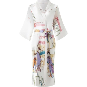 Дамска дълга рокля с флоративен принт от Half-side Velvet, луксозен стил, ултра тънък плат, висока яка