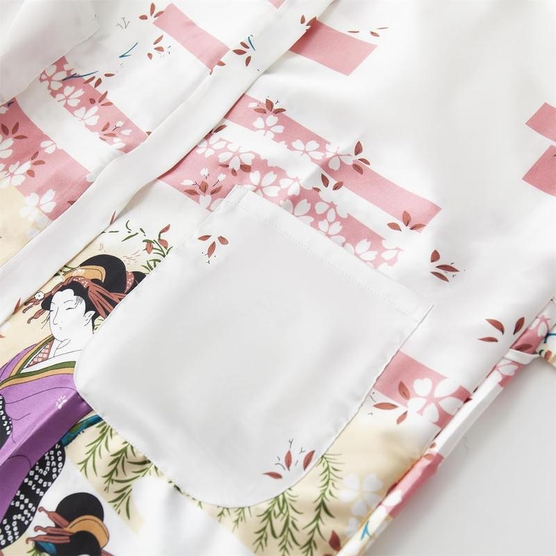 Дамска дълга рокля с флоративен принт от Half-side Velvet, луксозен стил, ултра тънък плат, висока яка