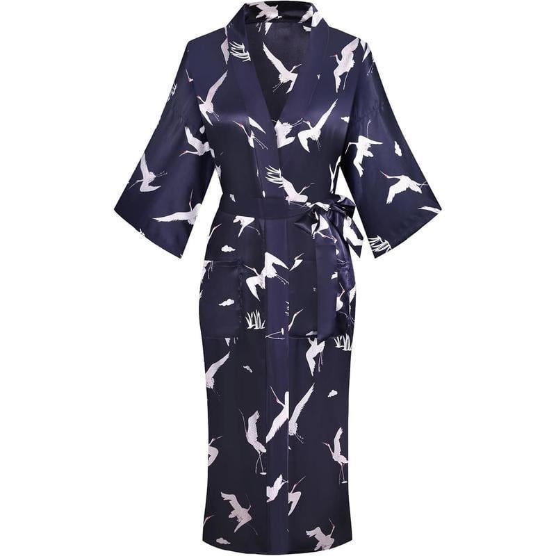 Дамска дълга рокля с флоративен принт от Half-side Velvet, луксозен стил, ултра тънък плат, висока яка