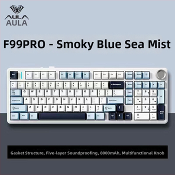 Aula Tarantula F99/F99Pro mechanická klávesnica – bezdrôtový Bluetooth, tri režimy, RGB podsvietenie, ABS telo, až 3 zariadenia súčasne