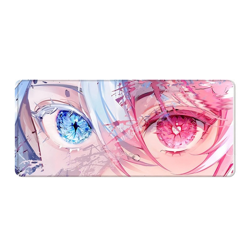 Spēļu galda paliktnis ar anime acs dizainu, anti-slip gumijas un auduma materiāls, rokas atbalsts, termotransferā druka, pielāgota druka