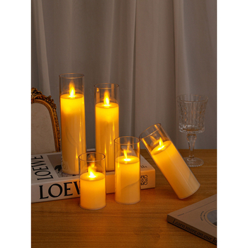 Elektrická sviečka pre romantické scény, LED atmosférické osvetlenie, dekoratívna falošná sviečka, Aromatherapy Wax Slice, Značka Panning, Kód 968992369346