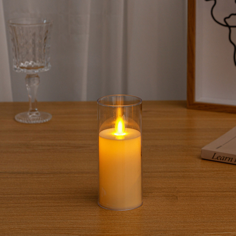 Elektrická sviečka pre romantické scény, LED atmosférické osvetlenie, dekoratívna falošná sviečka, Aromatherapy Wax Slice, Značka Panning, Kód 968992369346