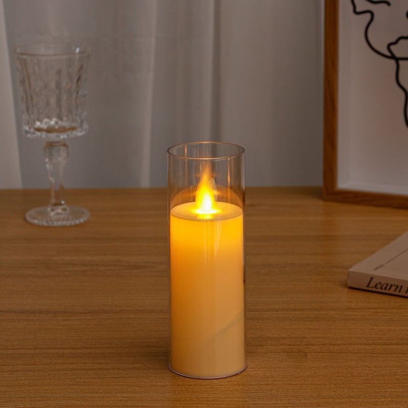 Elektrická sviečka pre romantické scény, LED atmosférické osvetlenie, dekoratívna falošná sviečka, Aromatherapy Wax Slice, Značka Panning, Kód 968992369346