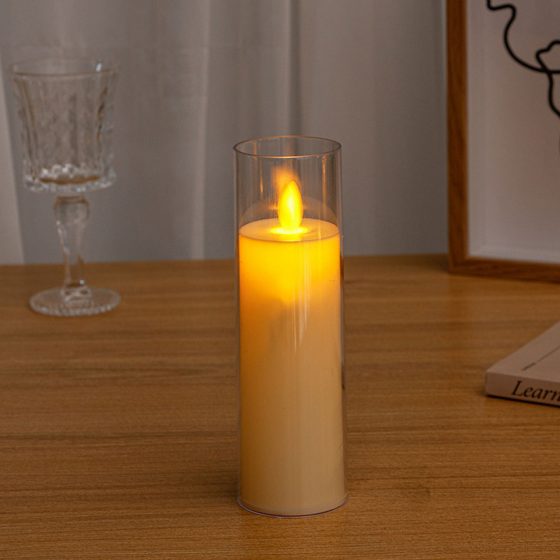 Elektrická sviečka pre romantické scény, LED atmosférické osvetlenie, dekoratívna falošná sviečka, Aromatherapy Wax Slice, Značka Panning, Kód 968992369346