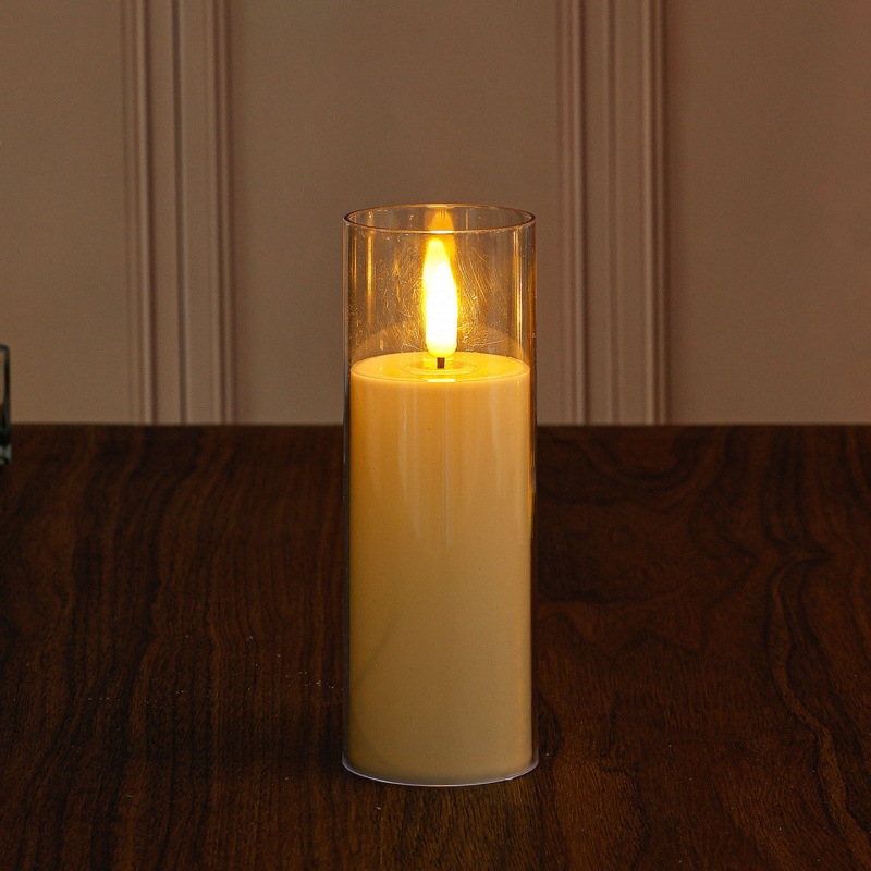 Elektrická sviečka pre romantické scény, LED atmosférické osvetlenie, dekoratívna falošná sviečka, Aromatherapy Wax Slice, Značka Panning, Kód 968992369346