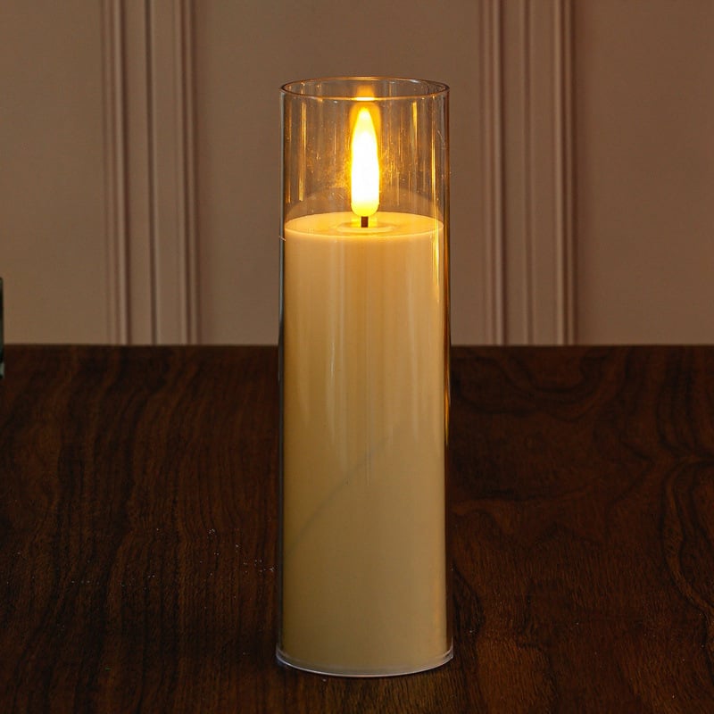 Elektrická sviečka pre romantické scény, LED atmosférické osvetlenie, dekoratívna falošná sviečka, Aromatherapy Wax Slice, Značka Panning, Kód 968992369346