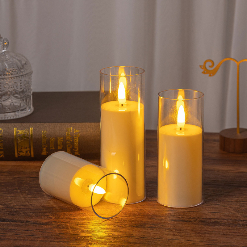 Elektrická sviečka pre romantické scény, LED atmosférické osvetlenie, dekoratívna falošná sviečka, Aromatherapy Wax Slice, Značka Panning, Kód 968992369346