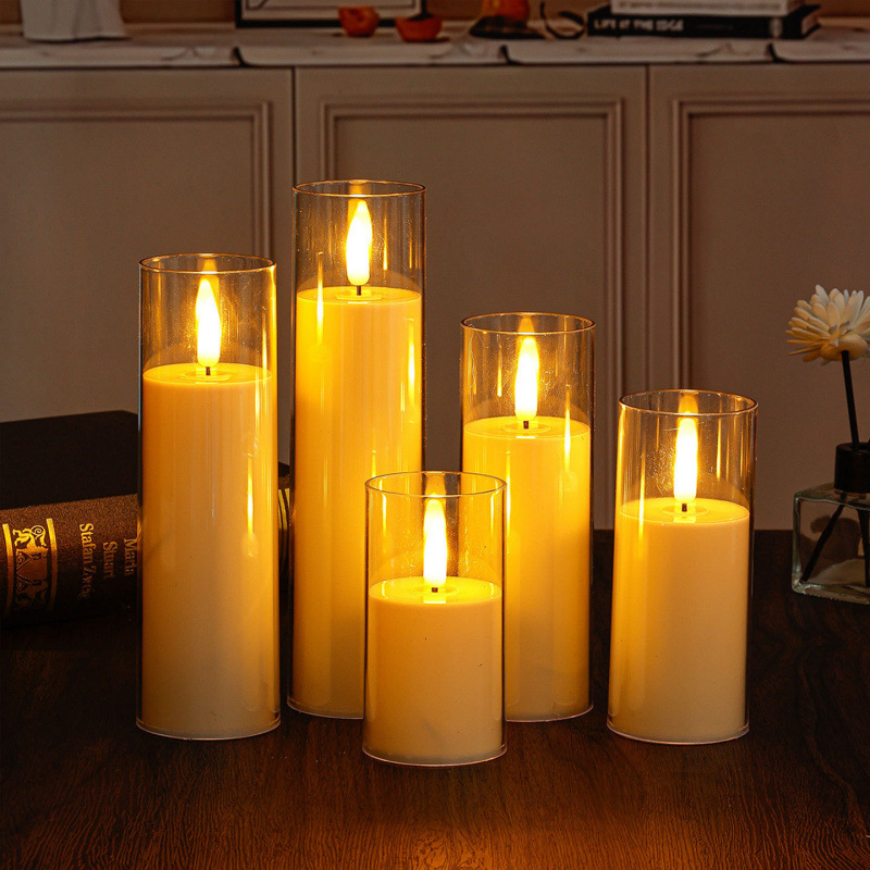 Elektrická sviečka pre romantické scény, LED atmosférické osvetlenie, dekoratívna falošná sviečka, Aromatherapy Wax Slice, Značka Panning, Kód 968992369346