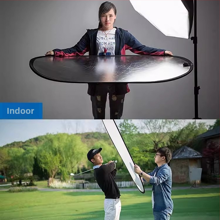 Godox Reflektorius – kompaktiškai sulankstomas apvalus/ovalus šviesos panelis, atspindinti medžiaga, skirtas filmams ir televizijai