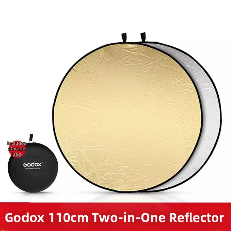 Godox Reflektorius – kompaktiškai sulankstomas apvalus/ovalus šviesos panelis, atspindinti medžiaga, skirtas filmams ir televizijai