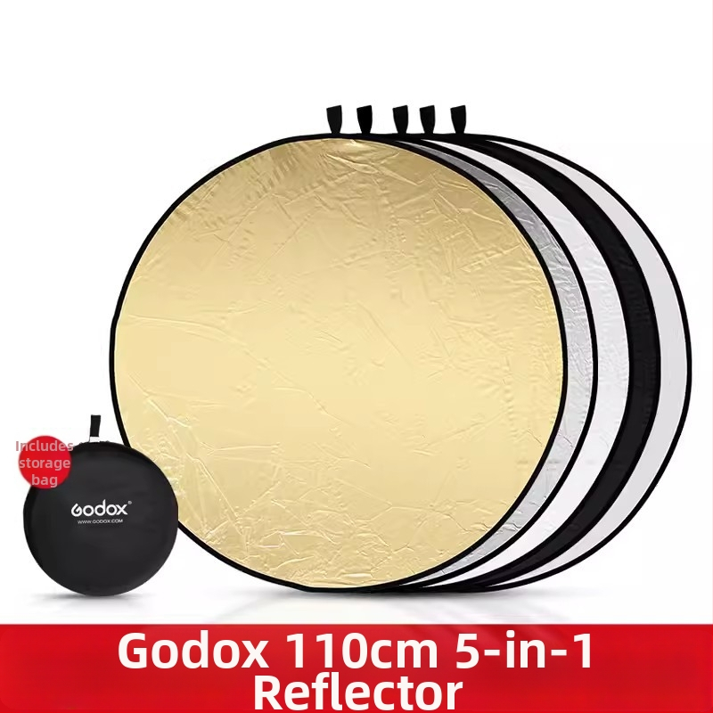 Godox Reflektorius – kompaktiškai sulankstomas apvalus/ovalus šviesos panelis, atspindinti medžiaga, skirtas filmams ir televizijai