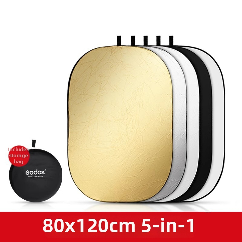 Godox Reflektorius – kompaktiškai sulankstomas apvalus/ovalus šviesos panelis, atspindinti medžiaga, skirtas filmams ir televizijai