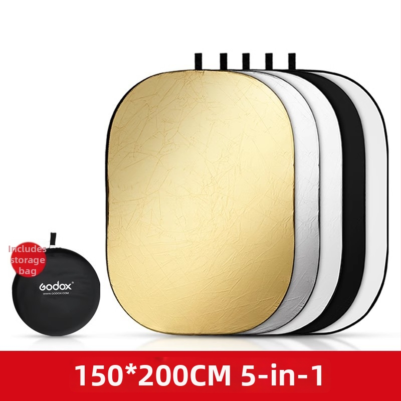 Godox Reflektorius – kompaktiškai sulankstomas apvalus/ovalus šviesos panelis, atspindinti medžiaga, skirtas filmams ir televizijai