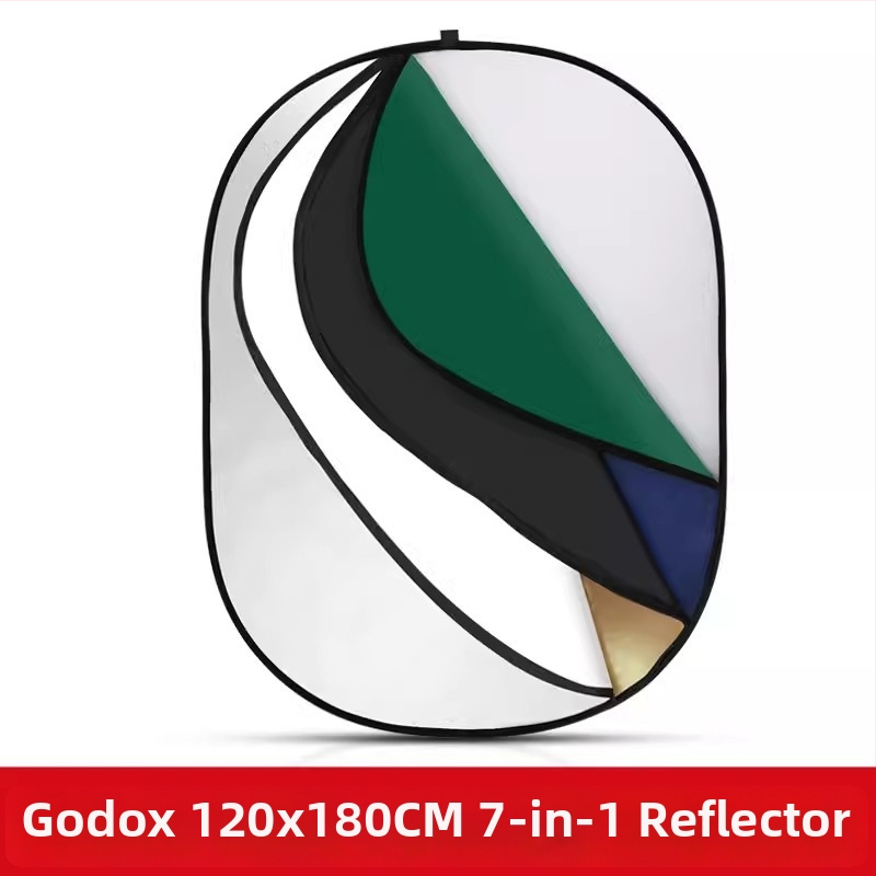 Godox Reflektorius – kompaktiškai sulankstomas apvalus/ovalus šviesos panelis, atspindinti medžiaga, skirtas filmams ir televizijai