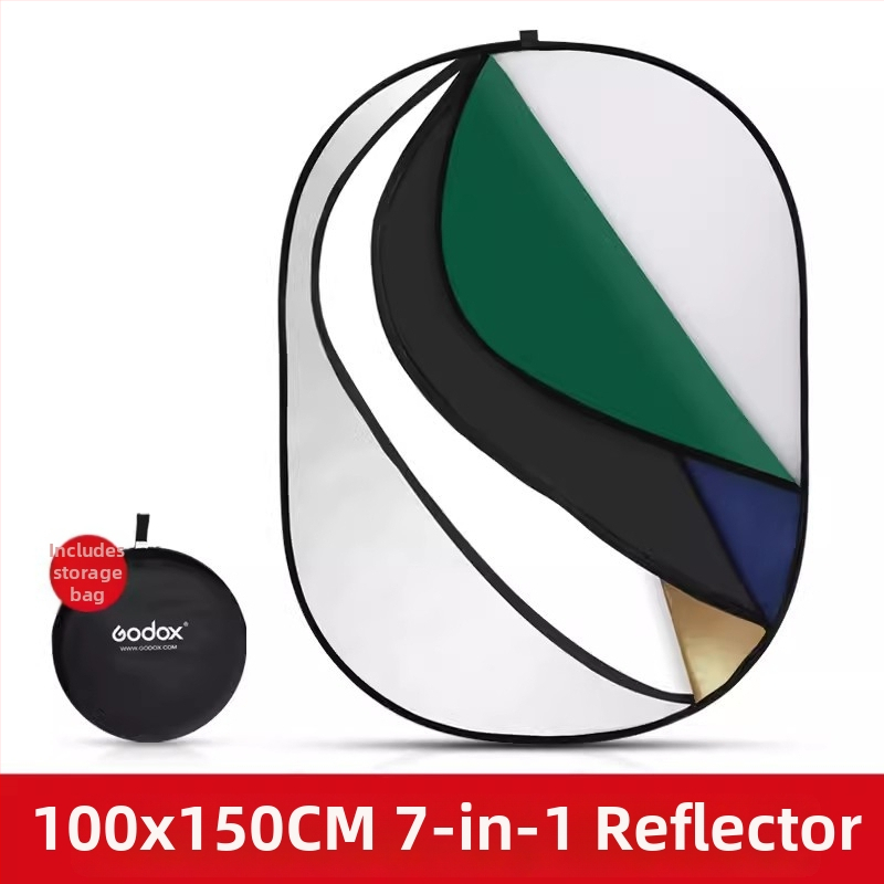 Godox Reflektorius – kompaktiškai sulankstomas apvalus/ovalus šviesos panelis, atspindinti medžiaga, skirtas filmams ir televizijai