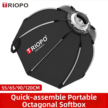 Jiebao K2 Švelnaus Šviesos Dėžė su Oktagonaline Tinkleliu – Greitas Tvirtinimas Studijinei Fotografijai