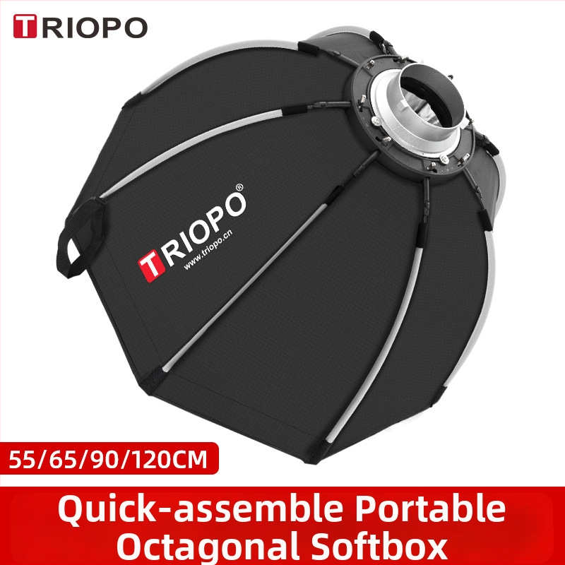 Jiebao K2 Švelnaus Šviesos Dėžė su Oktagonaline Tinkleliu – Greitas Tvirtinimas Studijinei Fotografijai