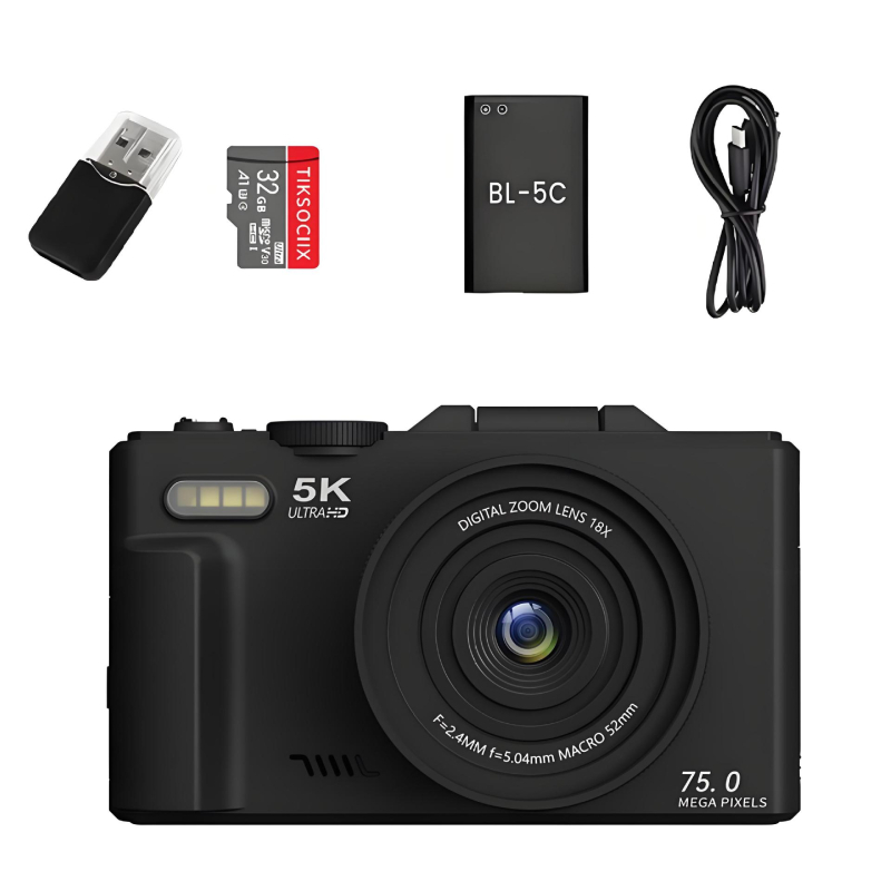 Pradinio lygio bevieidrodė kamera su CCD jutikliu, 18x optinis priartinimas, 3,0 colio pasukamas LCD, 3648×2736 raiška