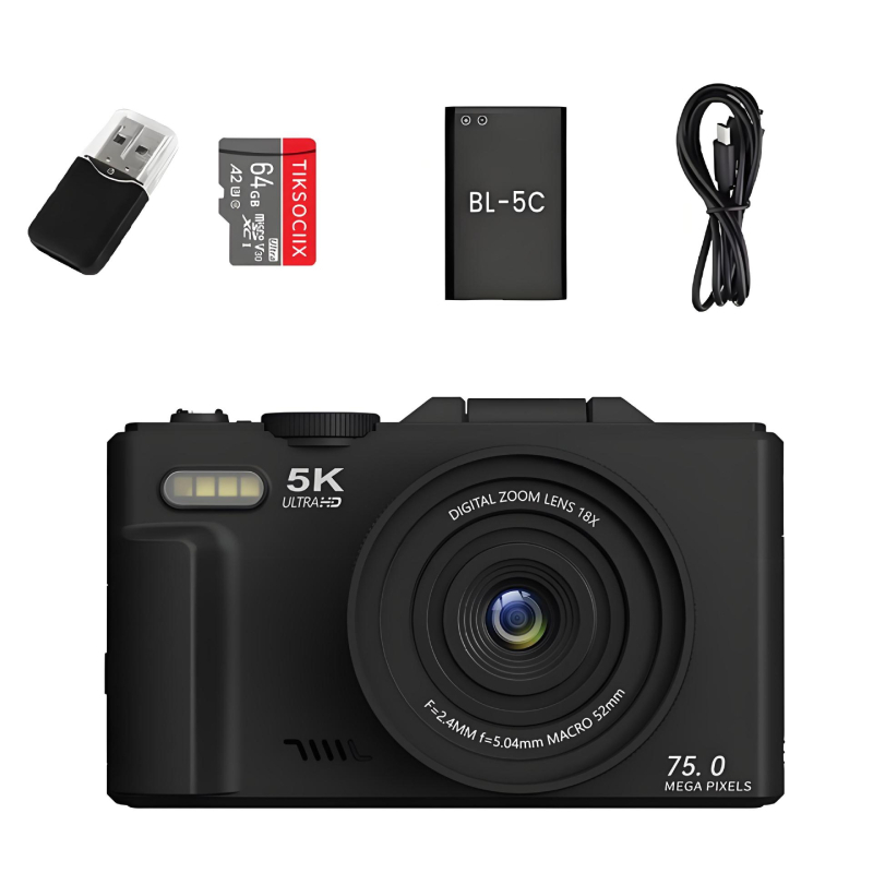 Pradinio lygio bevieidrodė kamera su CCD jutikliu, 18x optinis priartinimas, 3,0 colio pasukamas LCD, 3648×2736 raiška