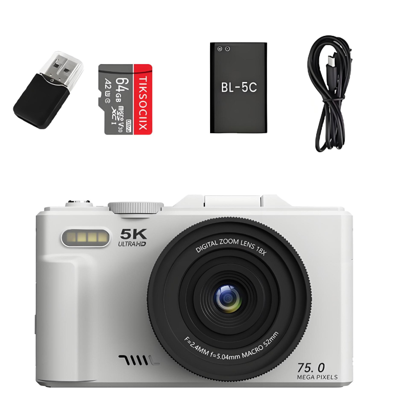 Pradinio lygio bevieidrodė kamera su CCD jutikliu, 18x optinis priartinimas, 3,0 colio pasukamas LCD, 3648×2736 raiška