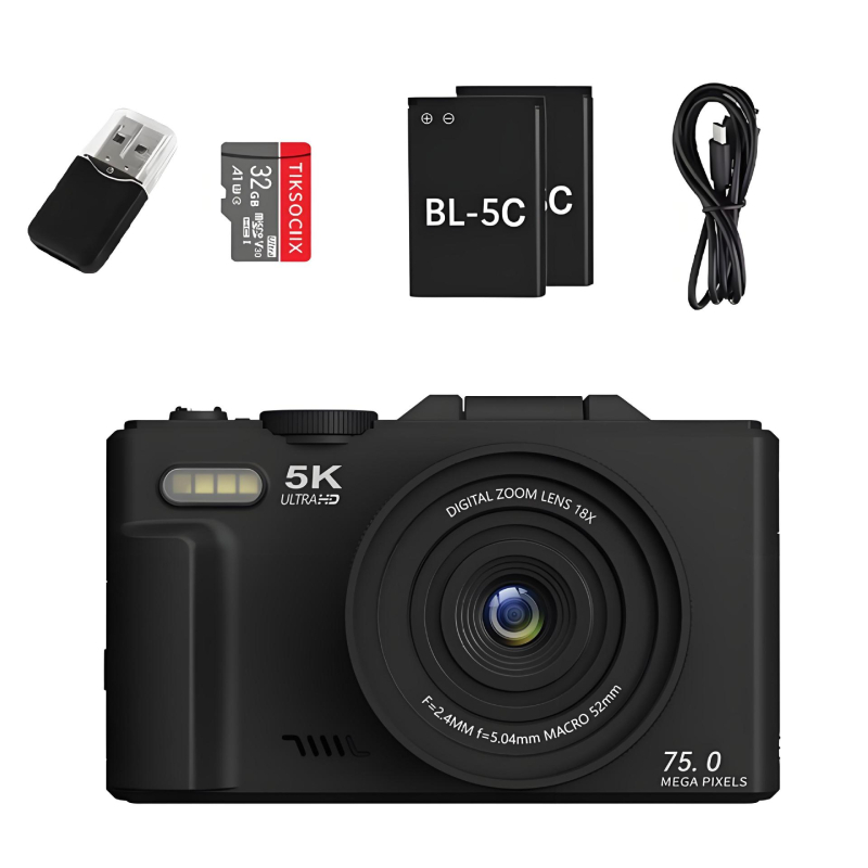 Pradinio lygio bevieidrodė kamera su CCD jutikliu, 18x optinis priartinimas, 3,0 colio pasukamas LCD, 3648×2736 raiška