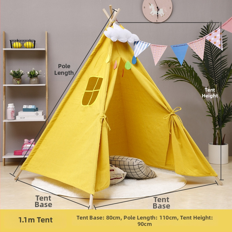 Vienam žmogui skirta sulankstoma stovyklavimo palapinė, trikampio formos; vienos sluoksnio konstrukcija; vidinis audinys ir grindų audinys iš medvilnės ir lino