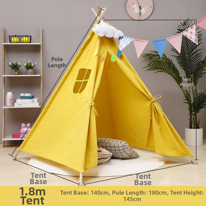 Vienam žmogui skirta sulankstoma stovyklavimo palapinė, trikampio formos; vienos sluoksnio konstrukcija; vidinis audinys ir grindų audinys iš medvilnės ir lino