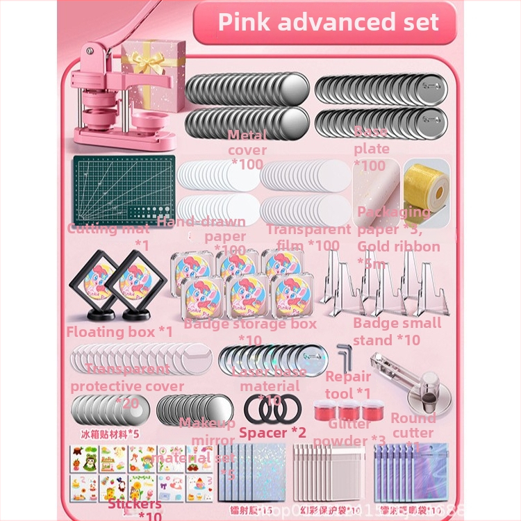 Tinplate значка, ръчно изработена DIY комплект, марка Mingzhuo, за бизнес подаръци