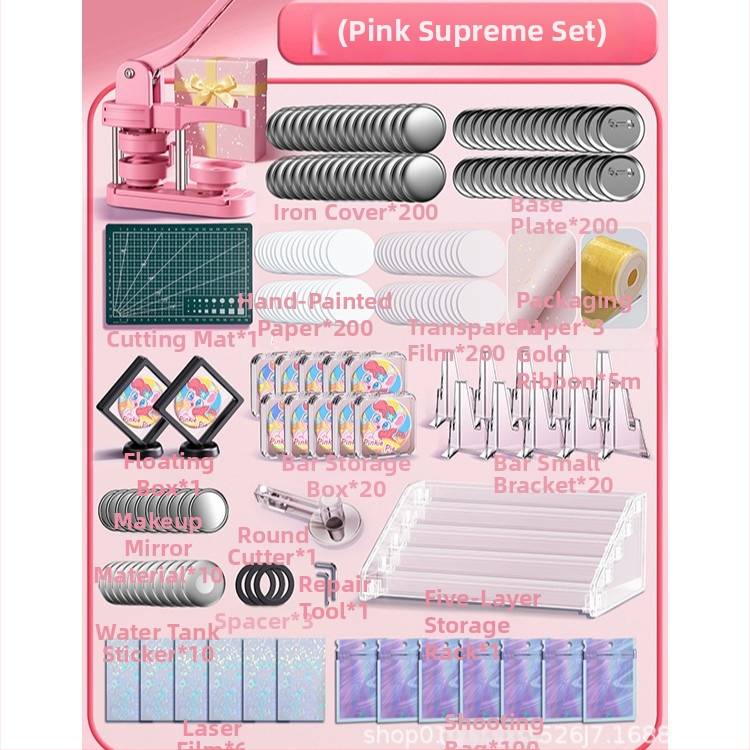 Tinplate значка, ръчно изработена DIY комплект, марка Mingzhuo, за бизнес подаръци