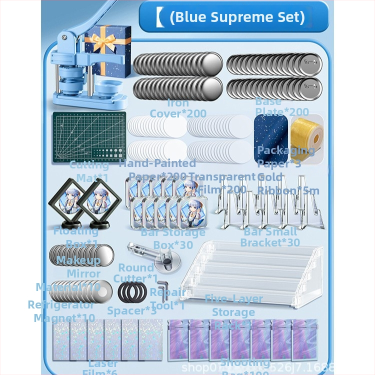 Tinplate значка, ръчно изработена DIY комплект, марка Mingzhuo, за бизнес подаръци