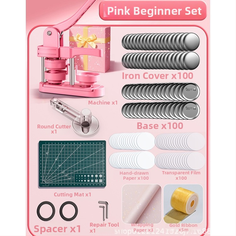 Tinplate значка, ръчно изработена DIY комплект, марка Mingzhuo, за бизнес подаръци