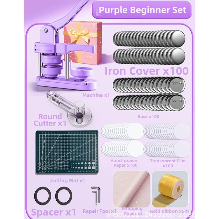 Tinplate значка, ръчно изработена DIY комплект, марка Mingzhuo, за бизнес подаръци