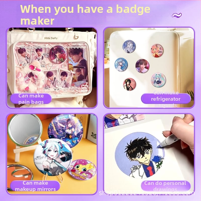 Tinplate значка, ръчно изработена DIY комплект, марка Mingzhuo, за бизнес подаръци