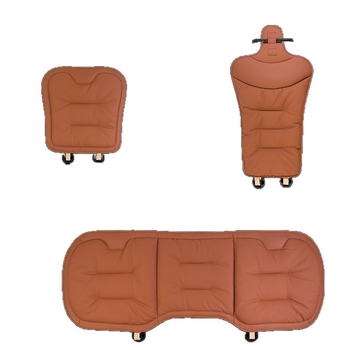 Μαξιλάρι καθίσματος αυτοκινήτου για όλες τις εποχές, δέρμα μικροϊνών, γέμισμα από βελούδινο βαμβάκι, συμβατό με Mercedes-Benz και BMW, πίσω μονοκόμματο μαξιλάρι