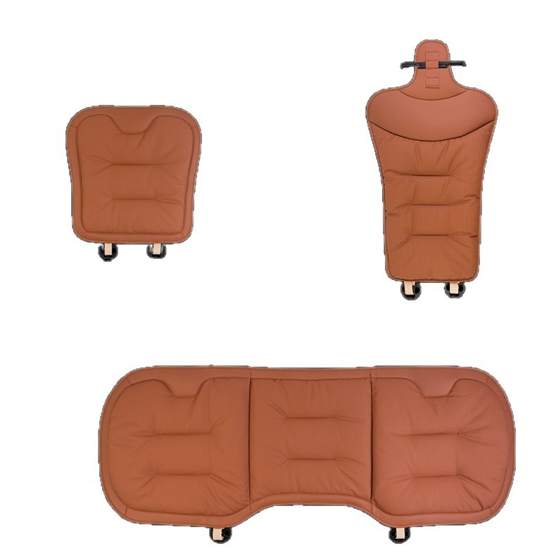 Μαξιλάρι καθίσματος αυτοκινήτου για όλες τις εποχές, δέρμα μικροϊνών, γέμισμα από βελούδινο βαμβάκι, συμβατό με Mercedes-Benz και BMW, πίσω μονοκόμματο μαξιλάρι