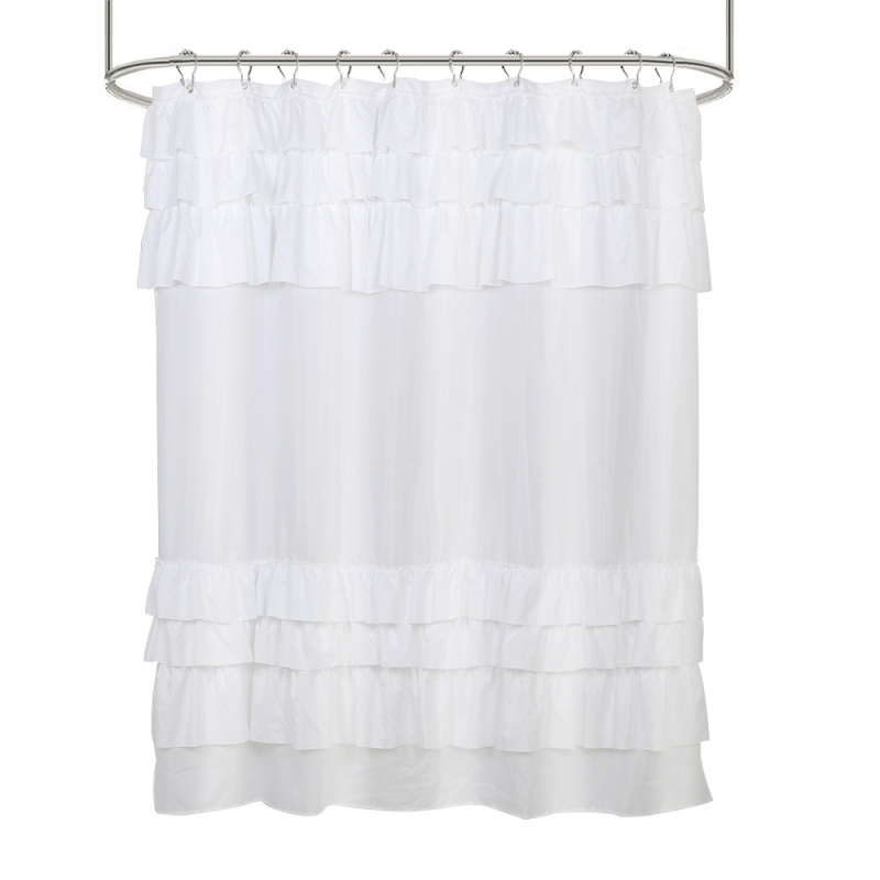 Záves do sprchového kúta s čipkou - polyester - moderný minimalistický štýl - prispôsobiteľný