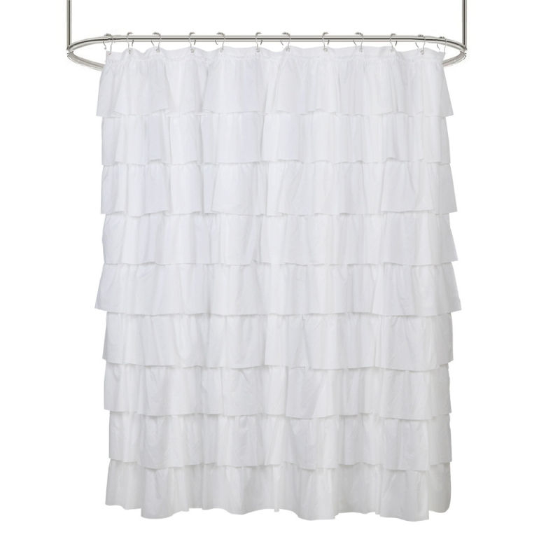 Záves do sprchového kúta s čipkou - polyester - moderný minimalistický štýl - prispôsobiteľný