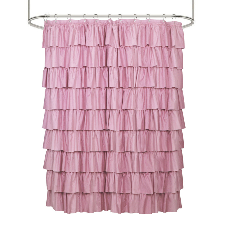 Záves do sprchového kúta s čipkou - polyester - moderný minimalistický štýl - prispôsobiteľný