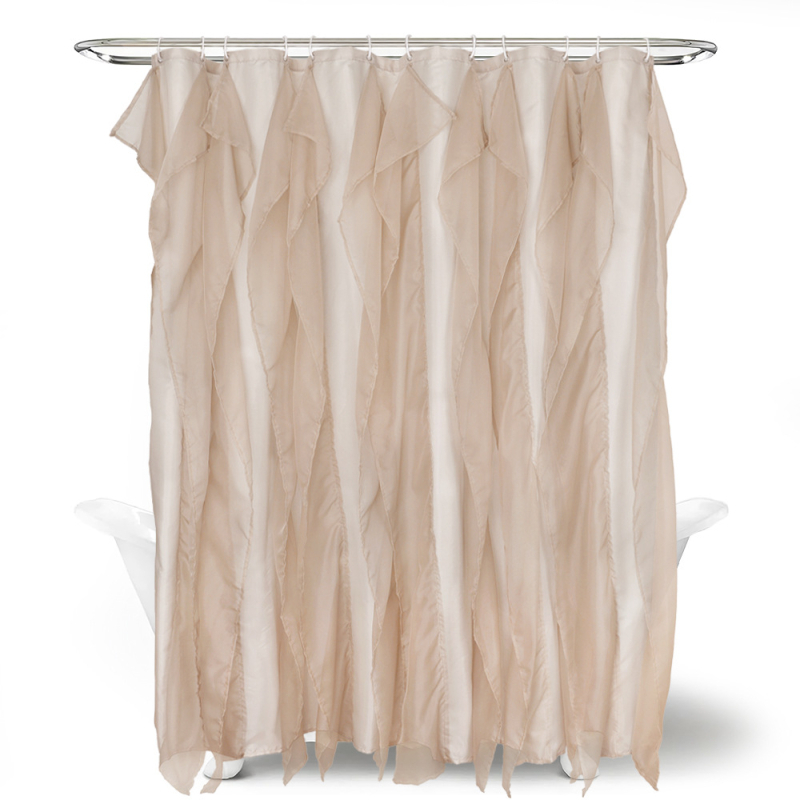 Záves do sprchového kúta s čipkou - polyester - moderný minimalistický štýl - prispôsobiteľný