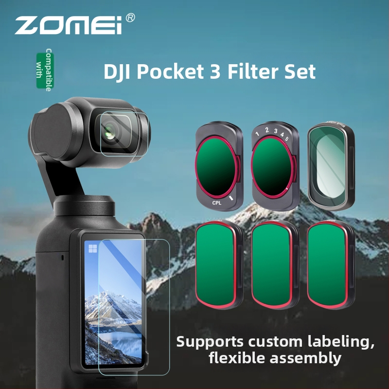 Zomei polarizačný filter pre DJI Osmo Pocket 3 – magnetické rýchle uvoľnenie UV/CPL/ND, optické sklo