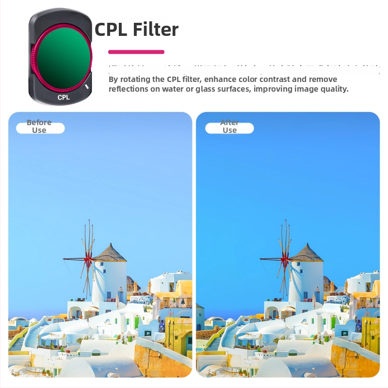 Zomei polarizačný filter pre DJI Osmo Pocket 3 – magnetické rýchle uvoľnenie UV/CPL/ND, optické sklo